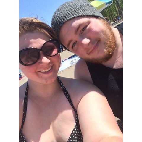 June 2017 - One of the few times he's agreed to go to the beach
