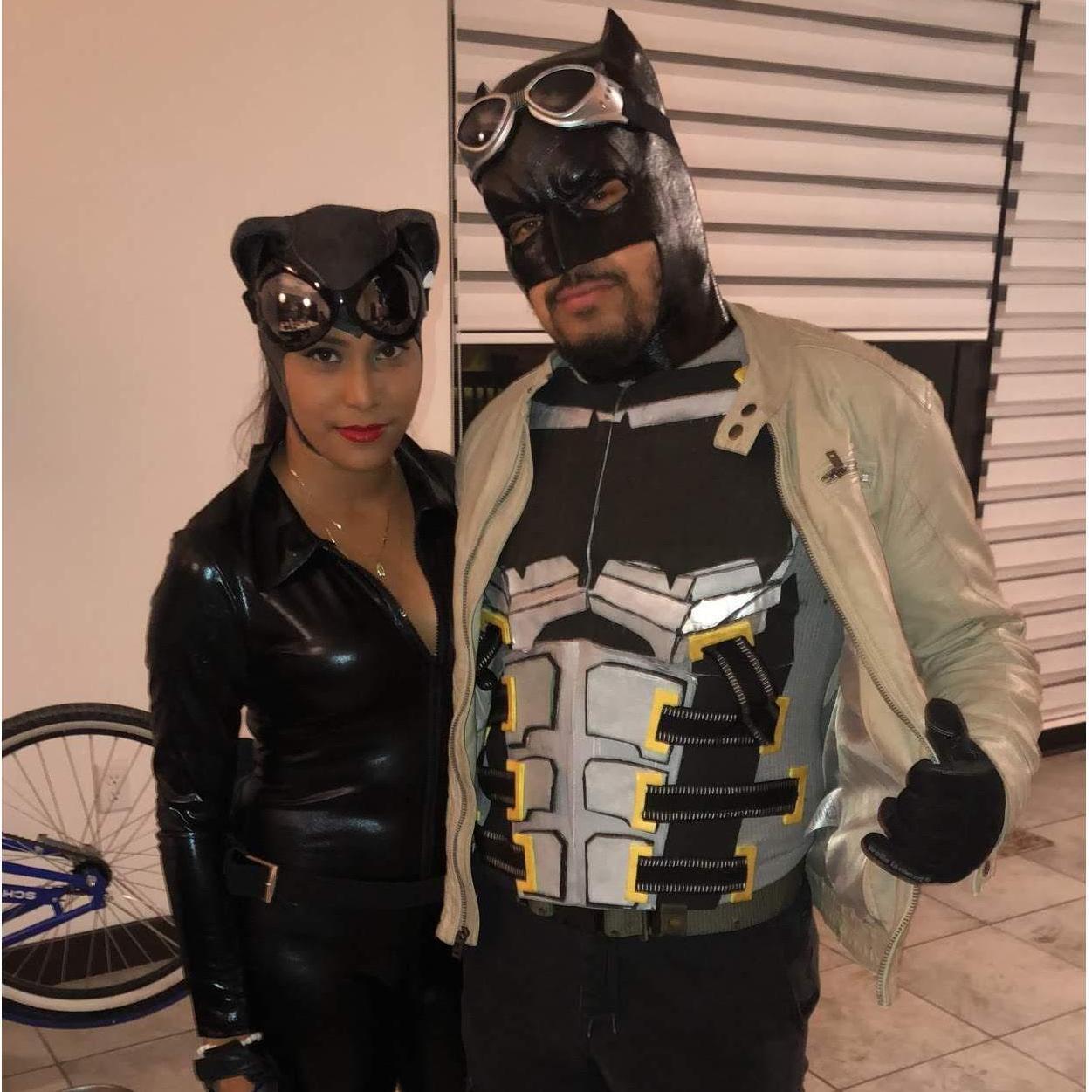 2017: First Halloween, but not the last Bat & Cat costumes