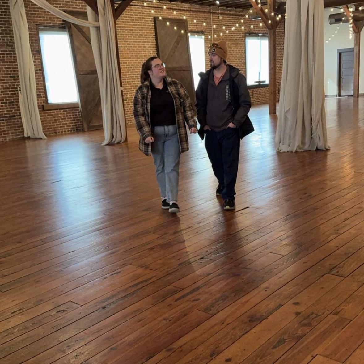 Picking out the venue.