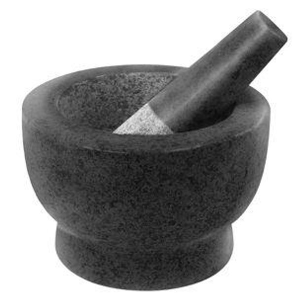 2 Cup Mortar and Pestle in Black