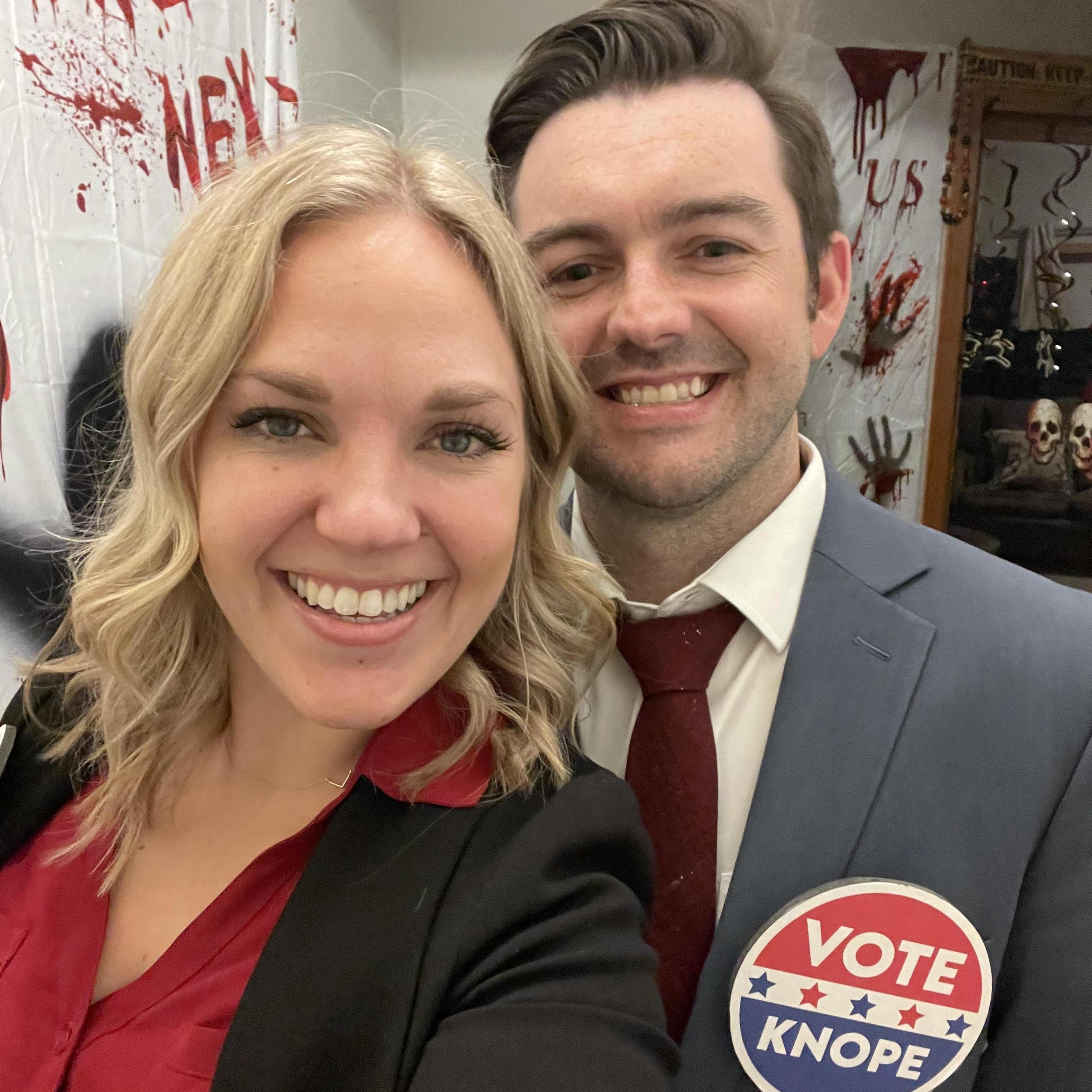 Leslie Knope and Ben Wyatt at your service.