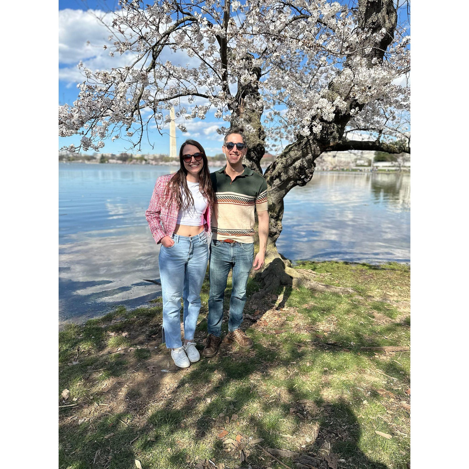 Experiencing "peak bloom" of the cherry blossoms on the Tidal Basin in Washington, DC - March 2024