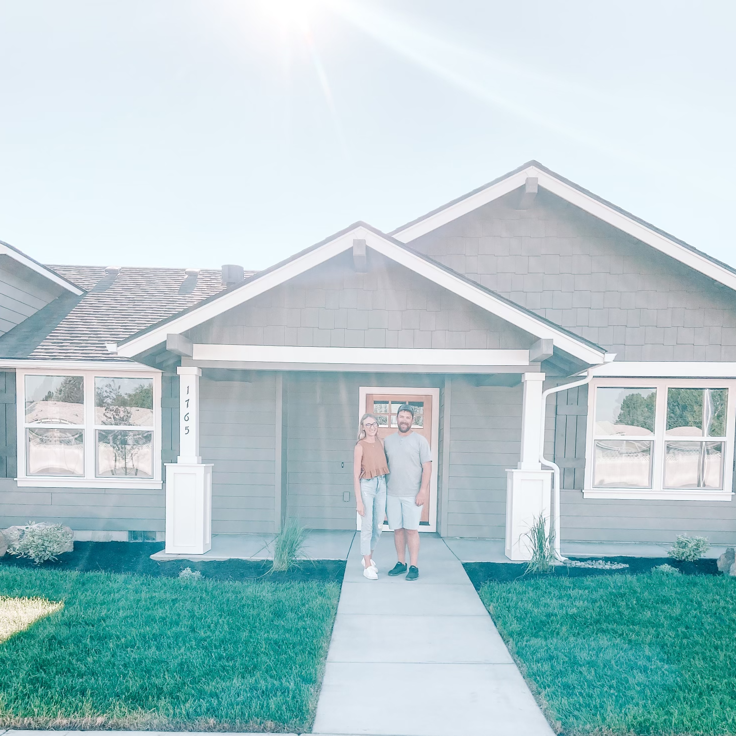 the moment they officially became home owners.