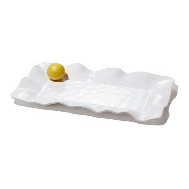 MELAMINE ~ Havana rect long platter white