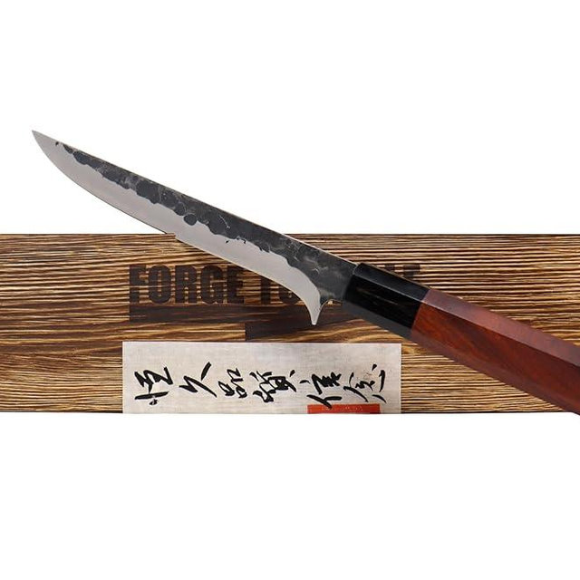 Forge To Table 7 Inch Boning Knife, Hand Forged Japanese VG10 Steel, Rosewood Handle