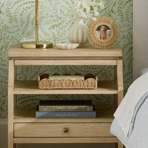 Scallop Rattan Tray