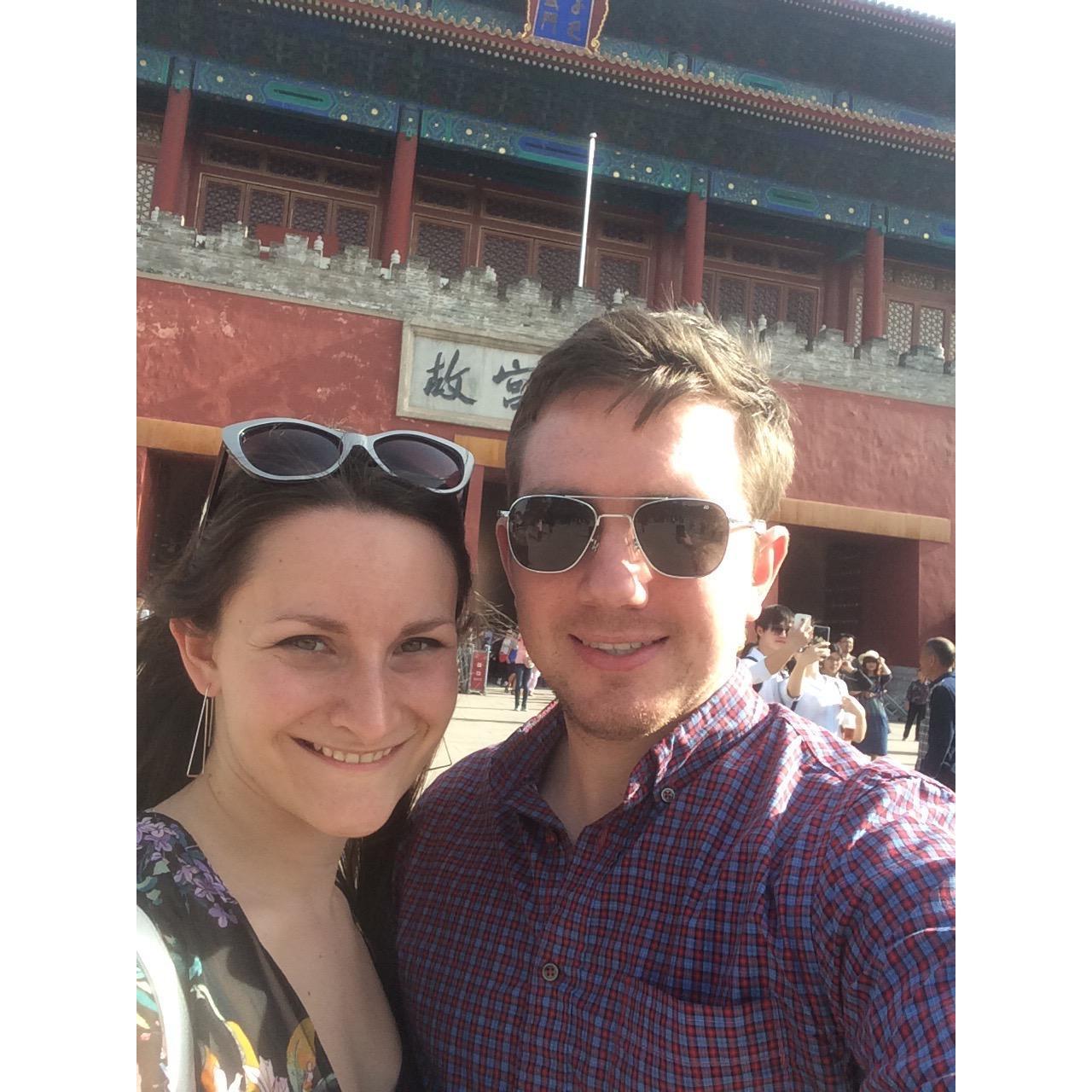 At the Forbidden City in Beijing, China - 2016