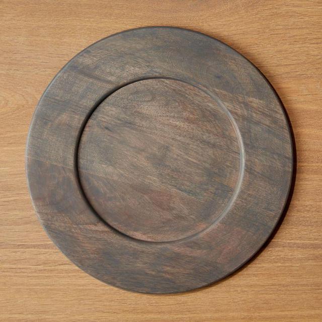 Brooks Grey Wood Charger
