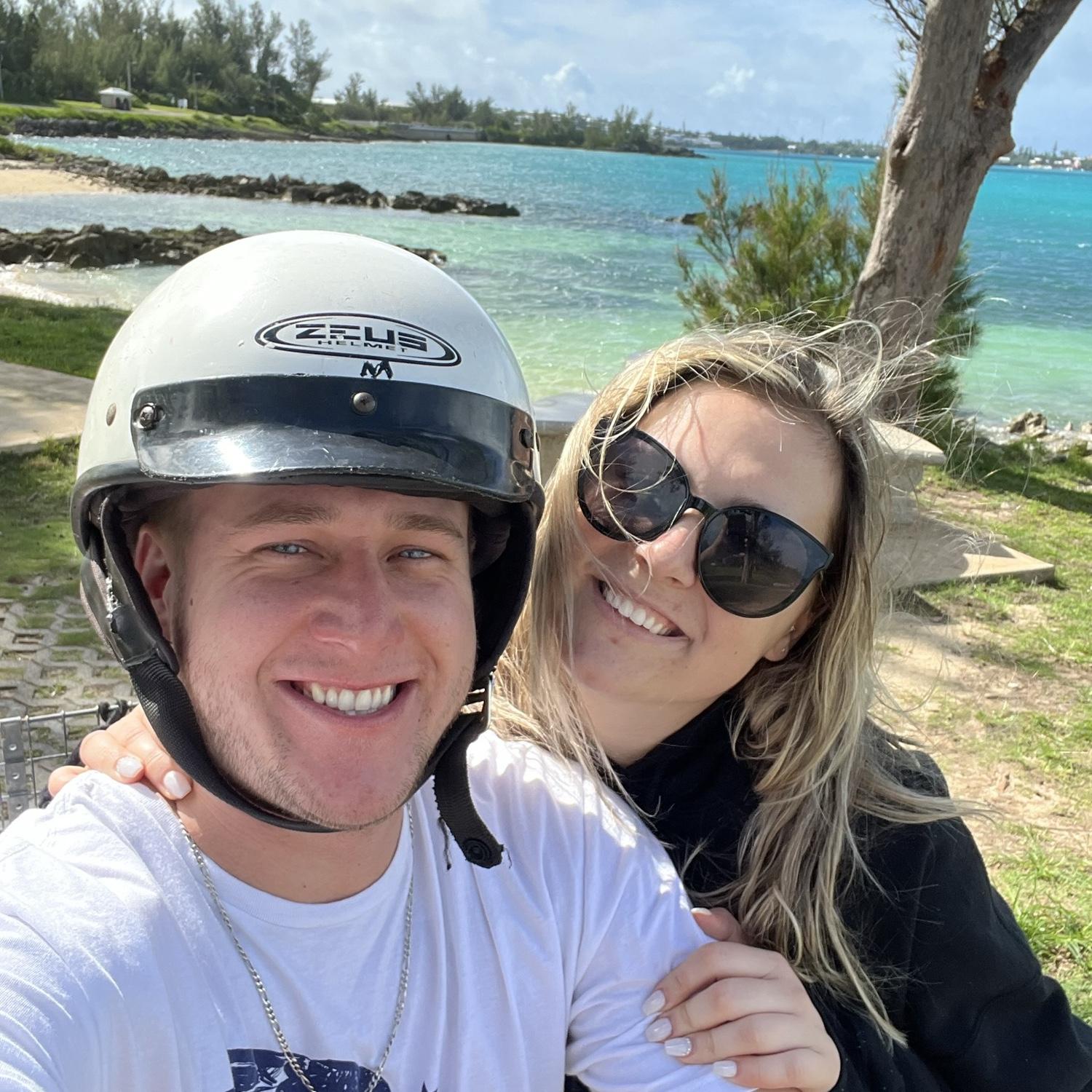 Bermuda! We rented a scooter and made the absolute best memories.