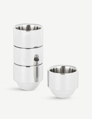TOM DIXON Brew stainless steel espresso cups set of four