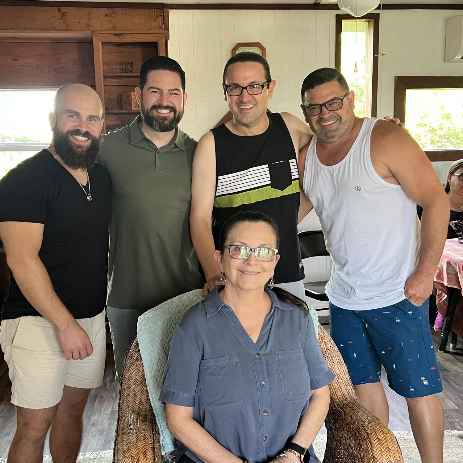 Steven's mama with her boys <3