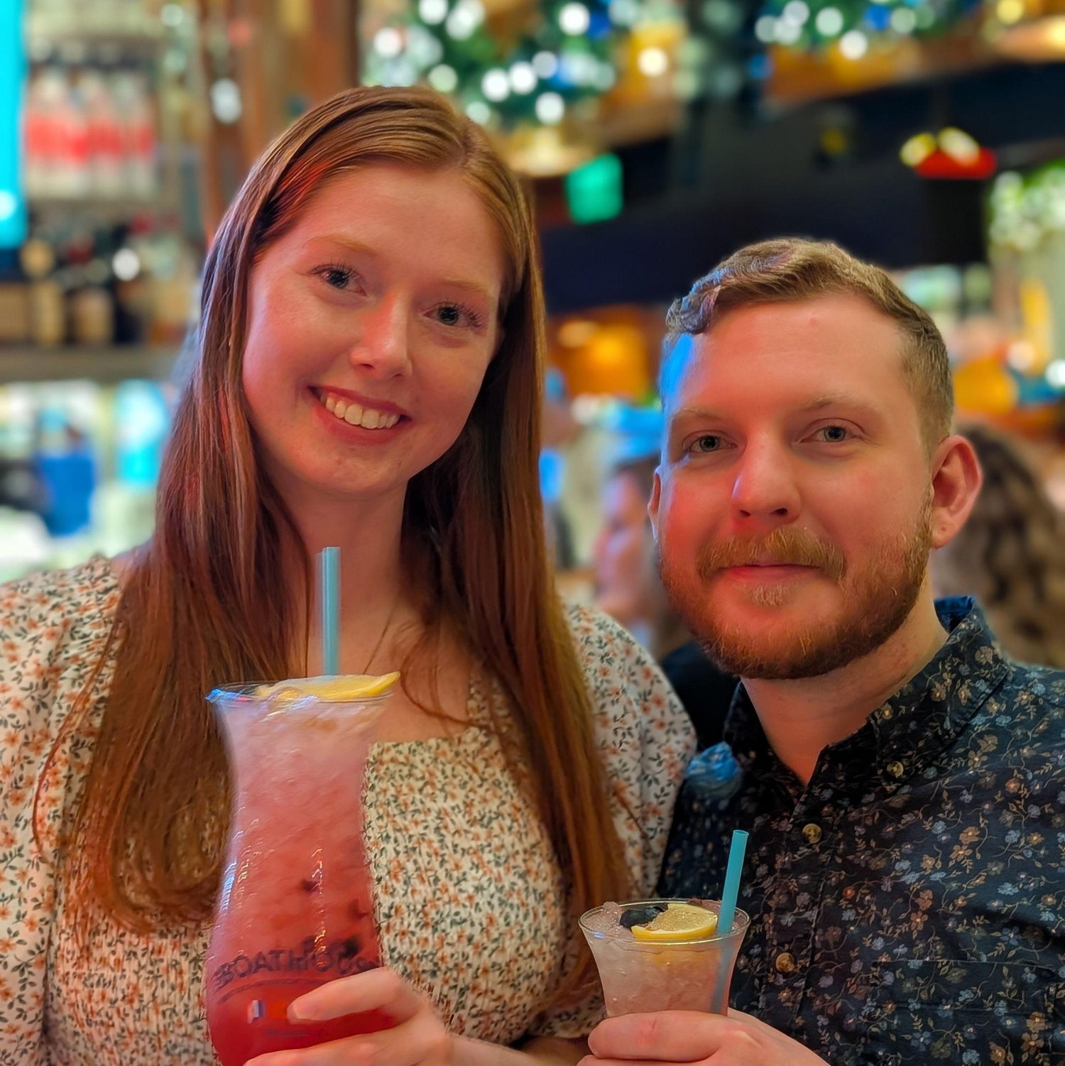 Dinner after we got engaged!