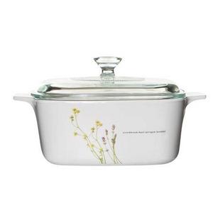 CorningWare® Stovetop™ Pyroceram® European Herbs 1.5L Casserole w/ Glass Lid