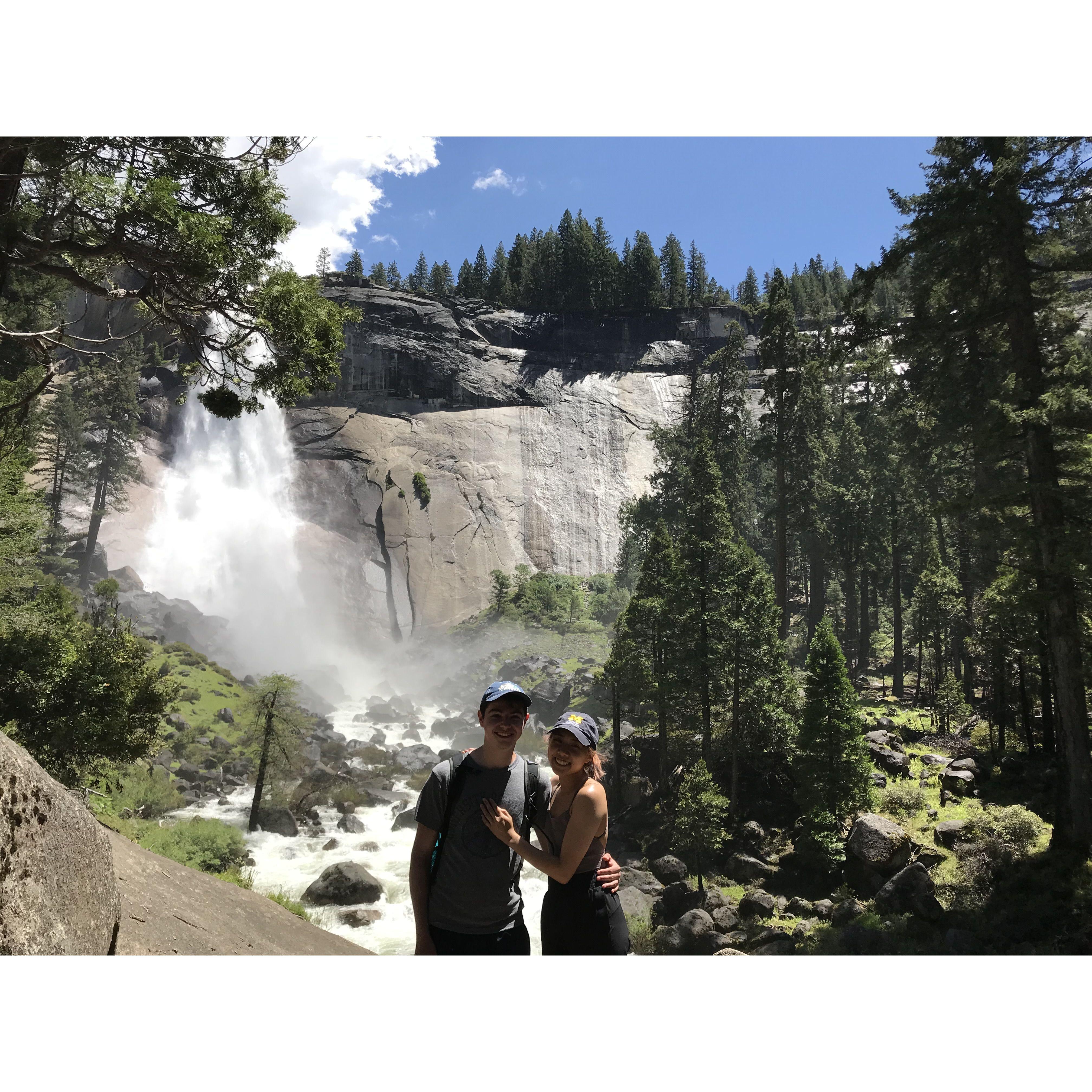 Yellowstone, July 2019 (our first hike together!)