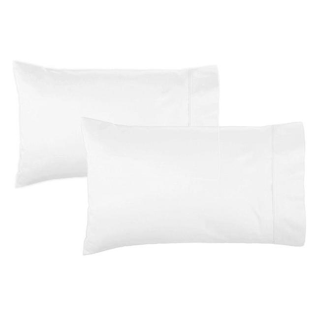 1000 Thread Count 100% Egyptian Cotton Standard Pillowcase Pack of 2, Long Staple Cotton Pillow Case for Sleeping Soft & Silky Sateen Weave Bed Pillow Cover Hotel Pillowcases White Solid 20 X 30