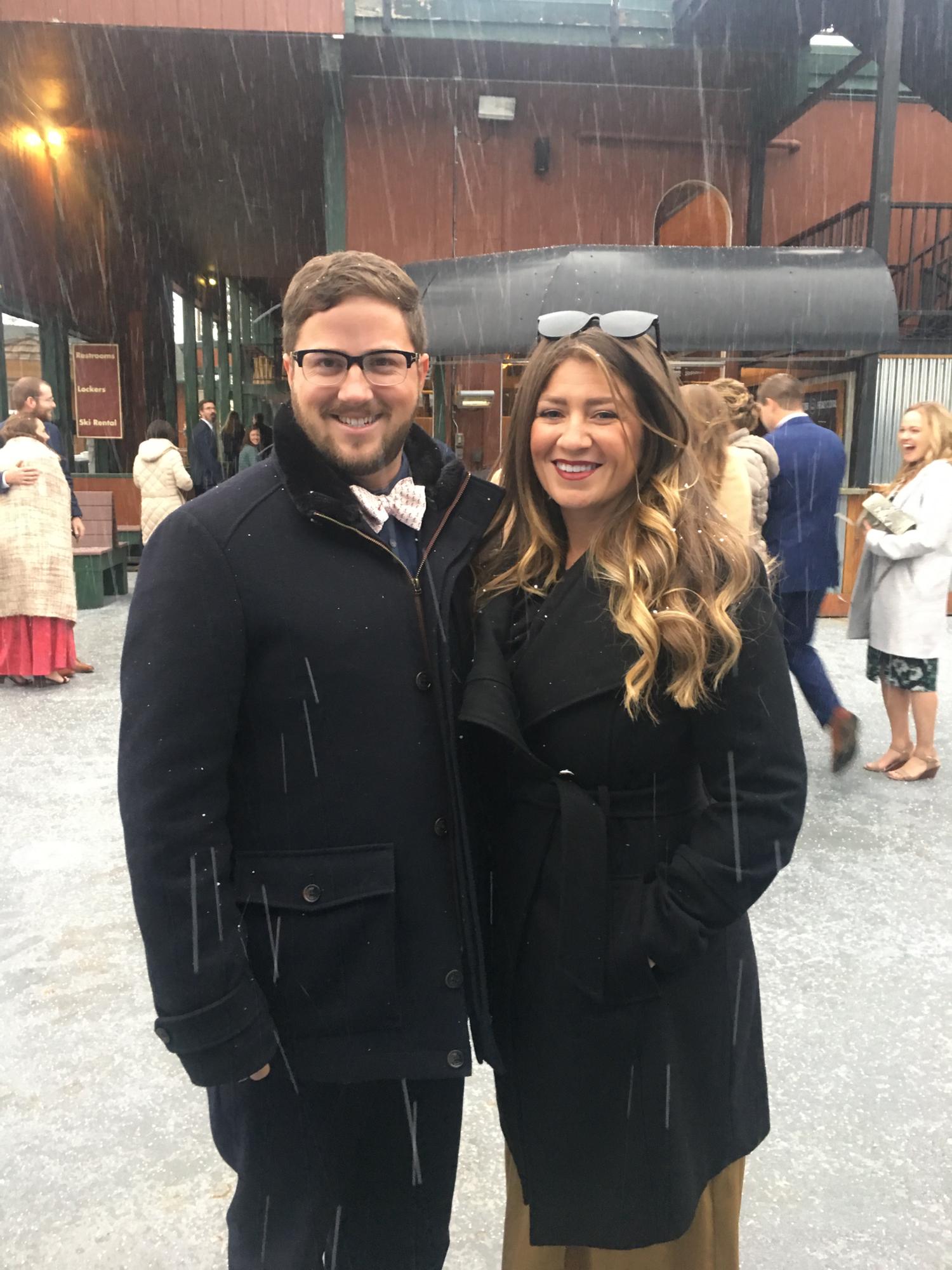 A snowy wedding we attended Tahoe, CA