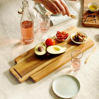 Marine Rectangular Cutting Board with Grooved Lip Handle