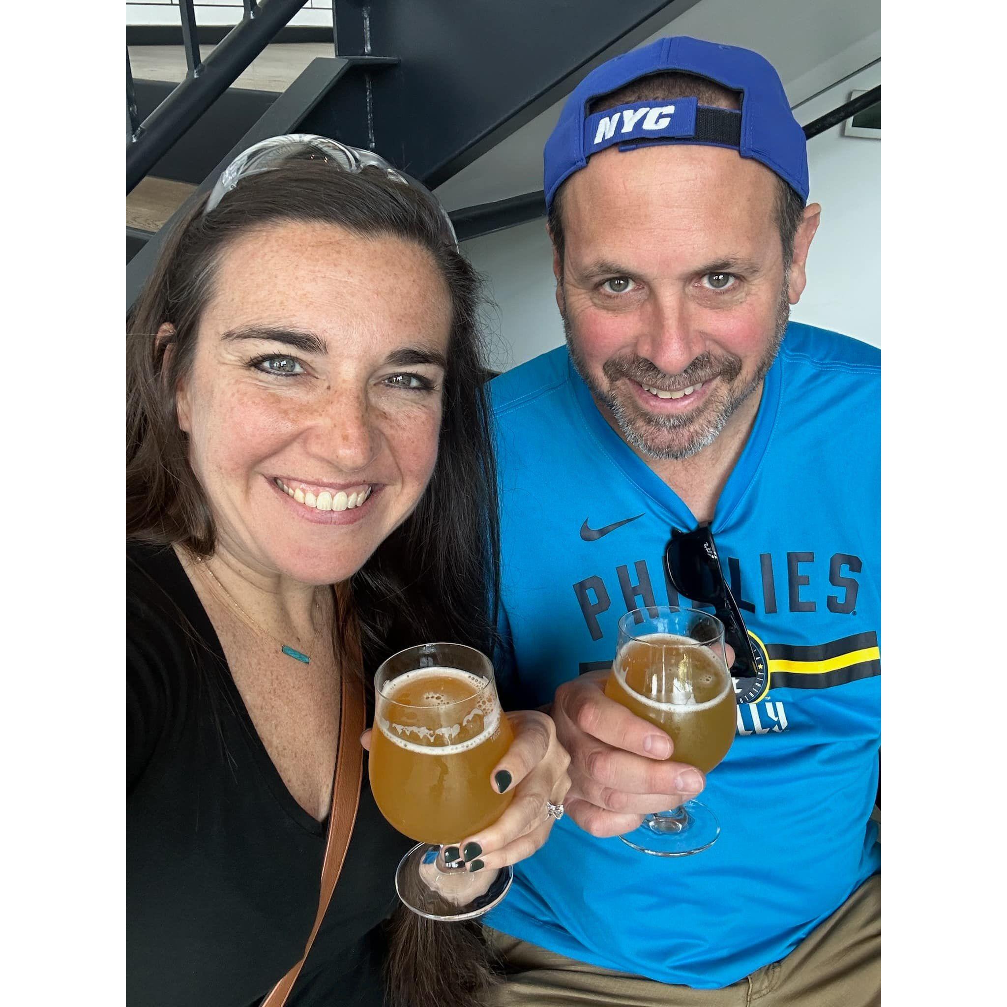 Weekend away in Hershey - having lunch and a tour at Troegs Brewery!