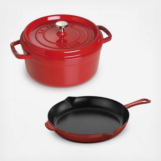 3-Piece Cocotte and Fry Pan Set