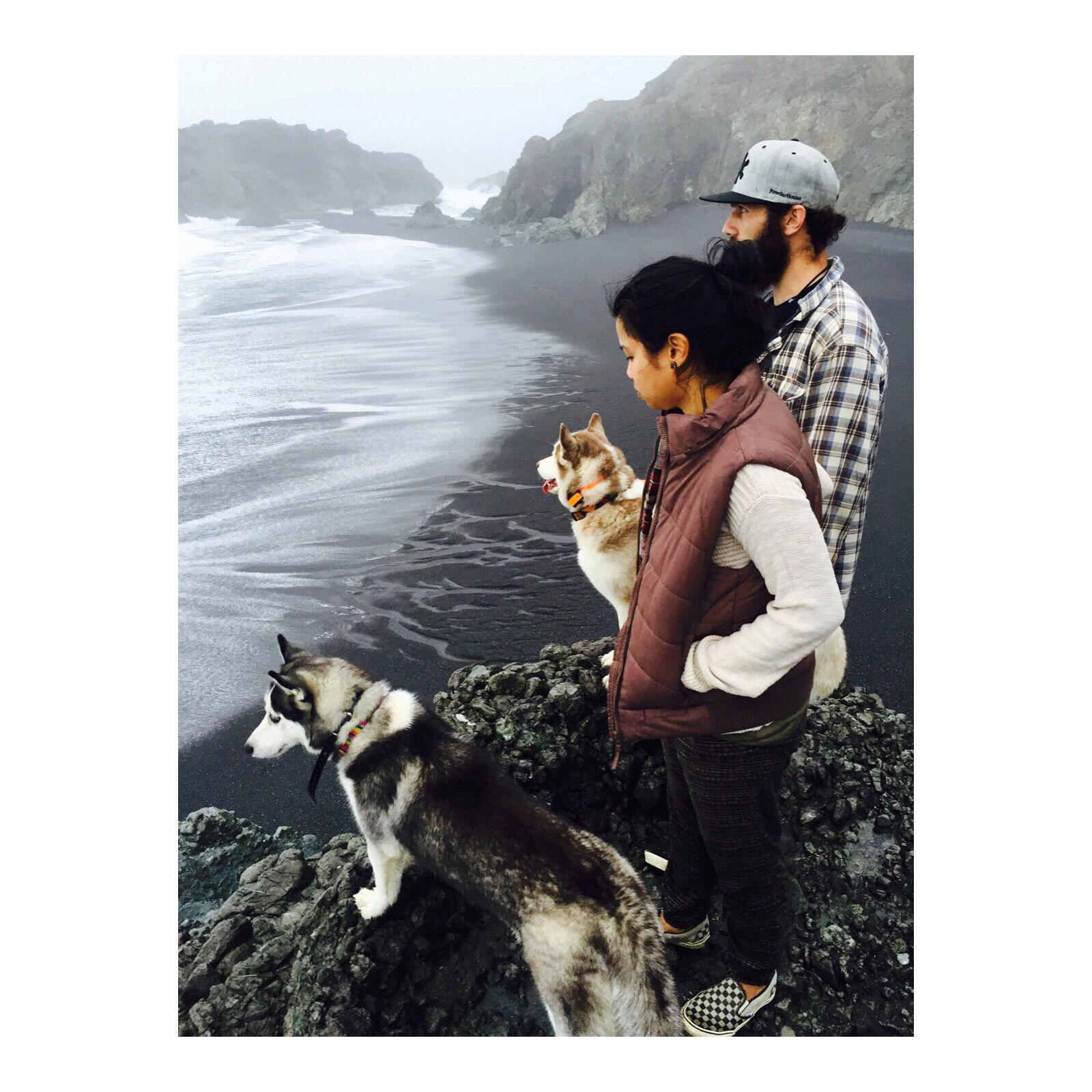 When it was only us 4 at Shelter Cove