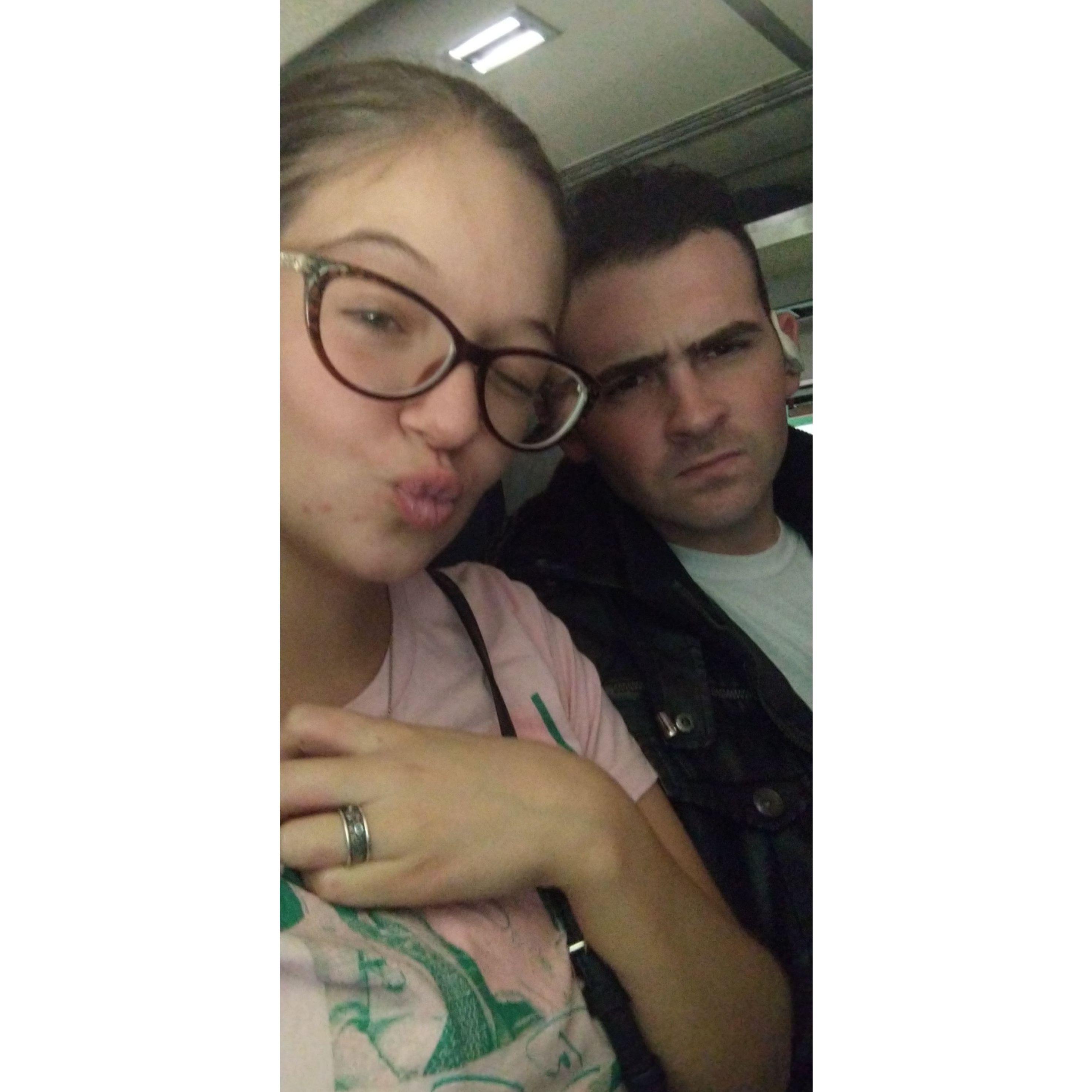 Another picture on the train to D.C, you can never have too many pictures!