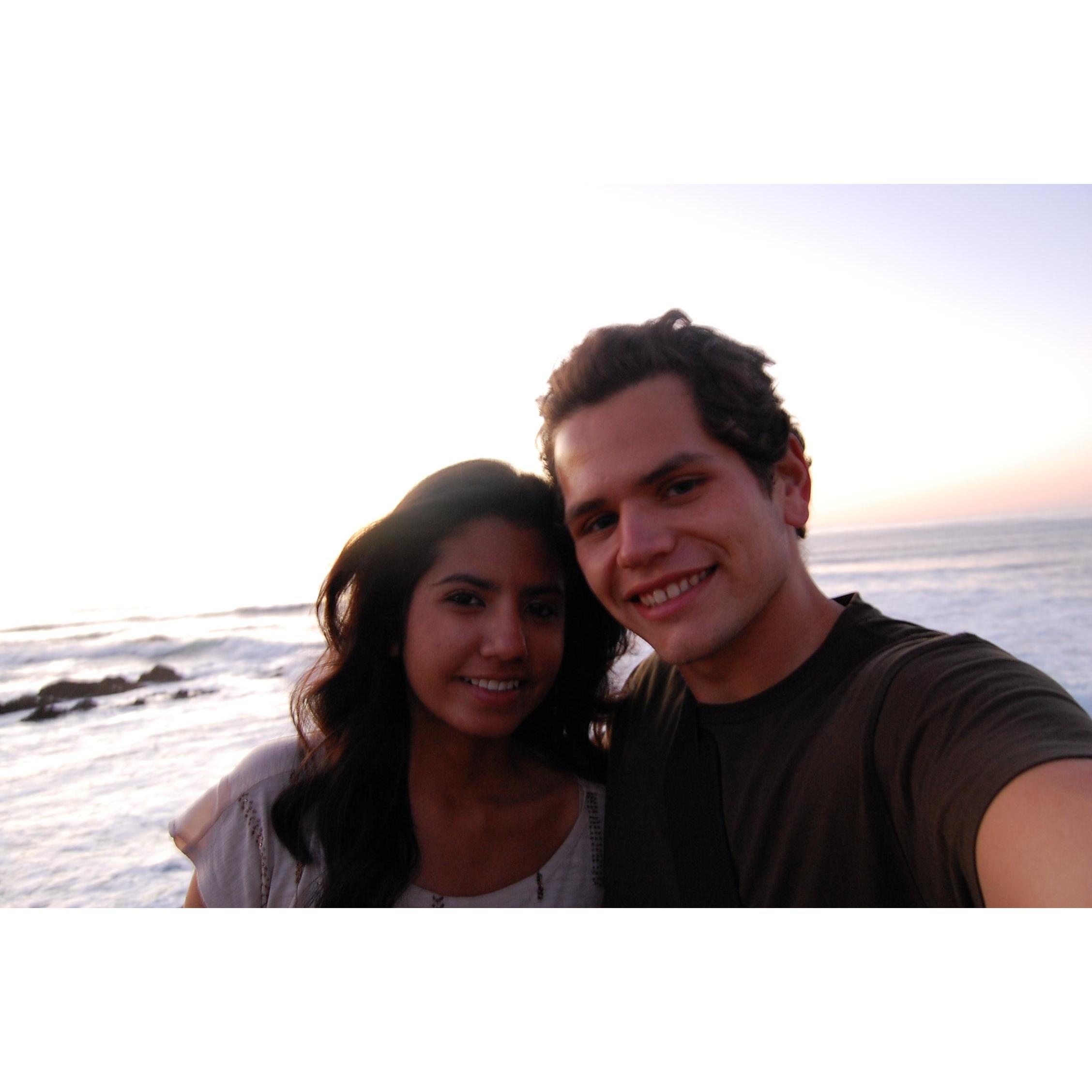 This is our first photo together as a couple and Maria's first trip to San Luis Obispo. 2012