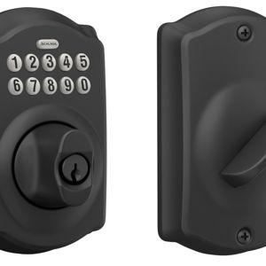 Matte Black - SCHLAGE Keypad Electronic Deadbolt