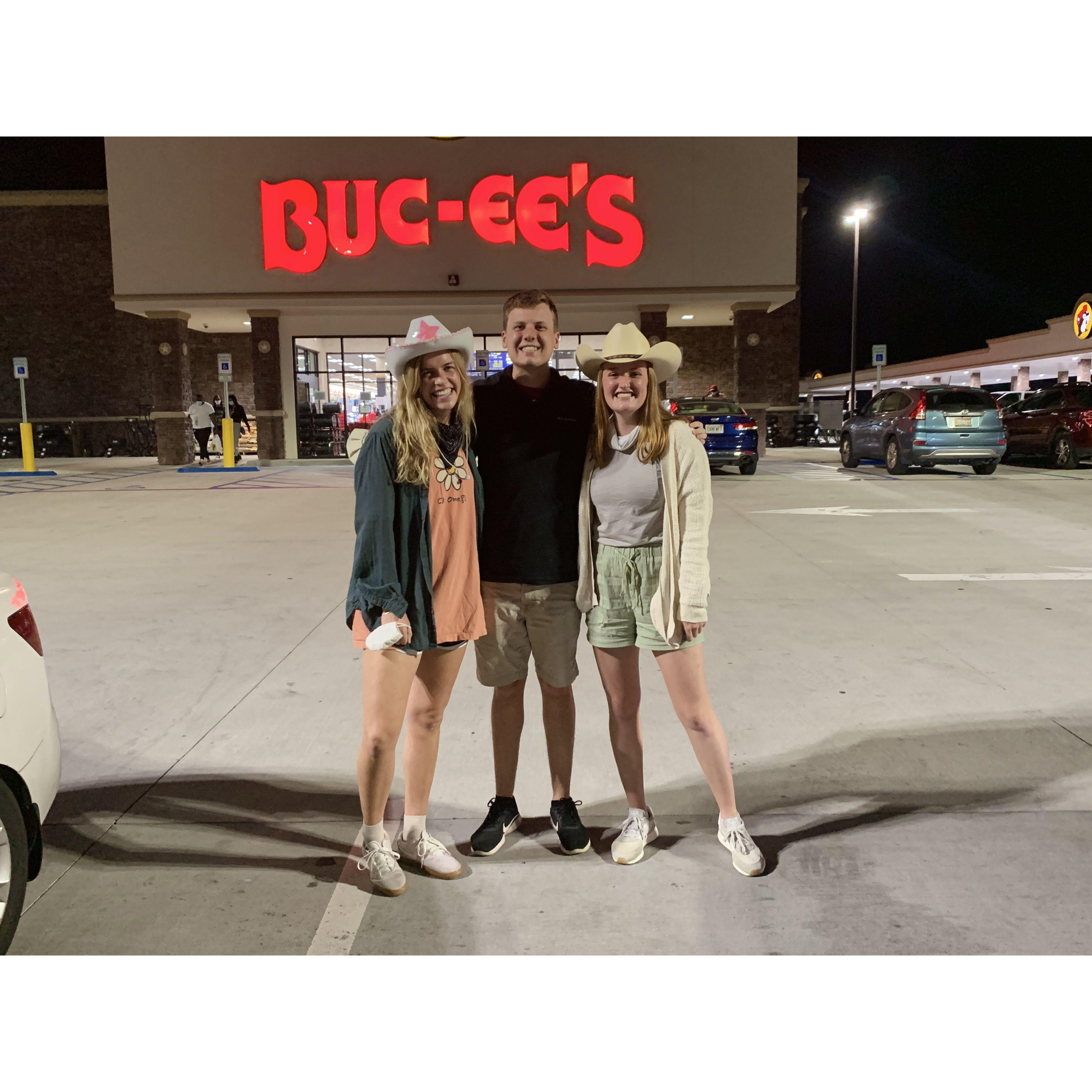 The Bucee's trip where the hometown visits were planned! March 2021