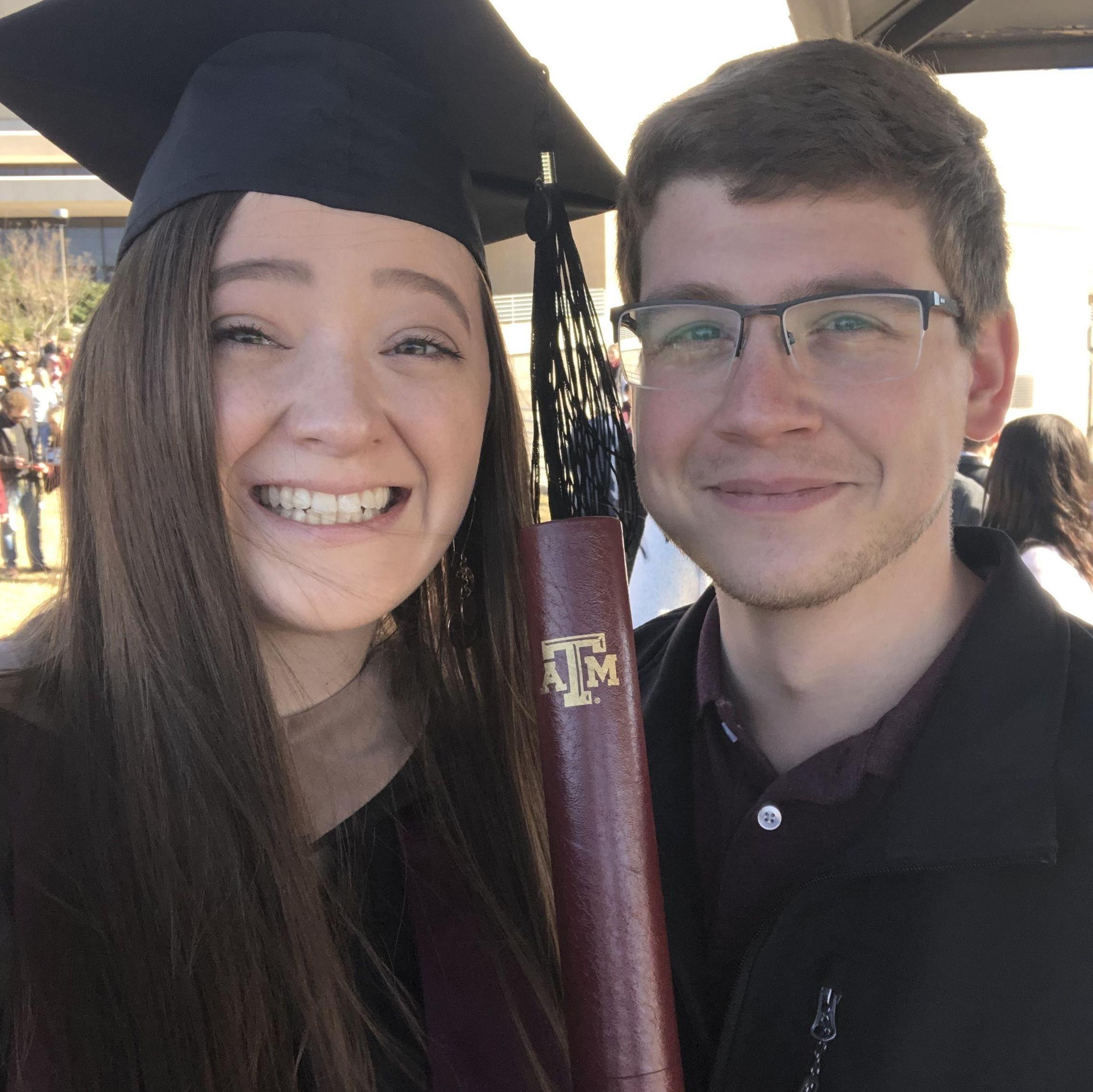 celebrating sarah's graduation from texas a&m (2018)