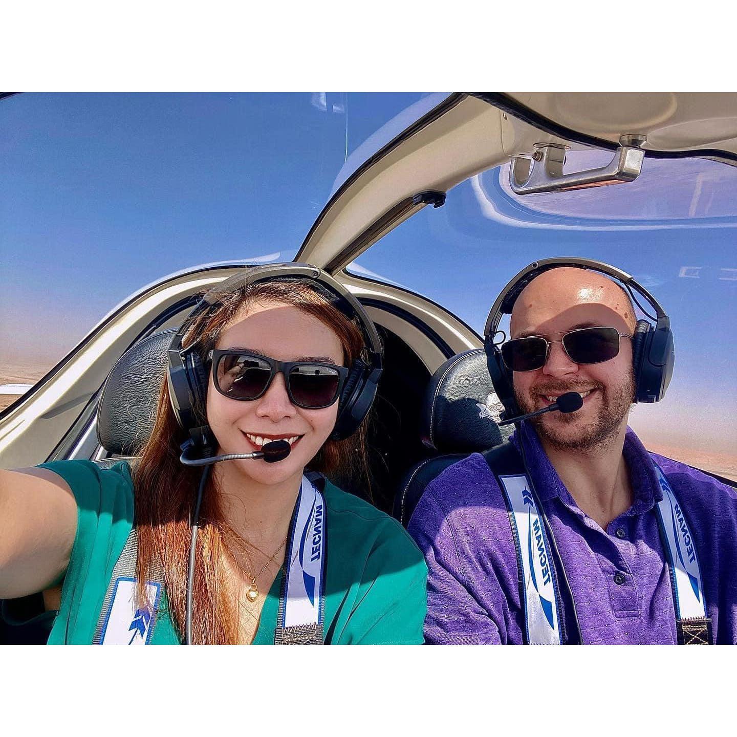 Bring your girlfriend to work kind of day. Our 2nd date and first picture together.