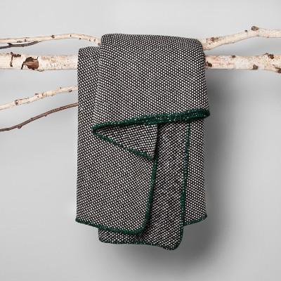Product description page - Woven Throw Blanket - Black - Hearth & Hand™ with Magnolia