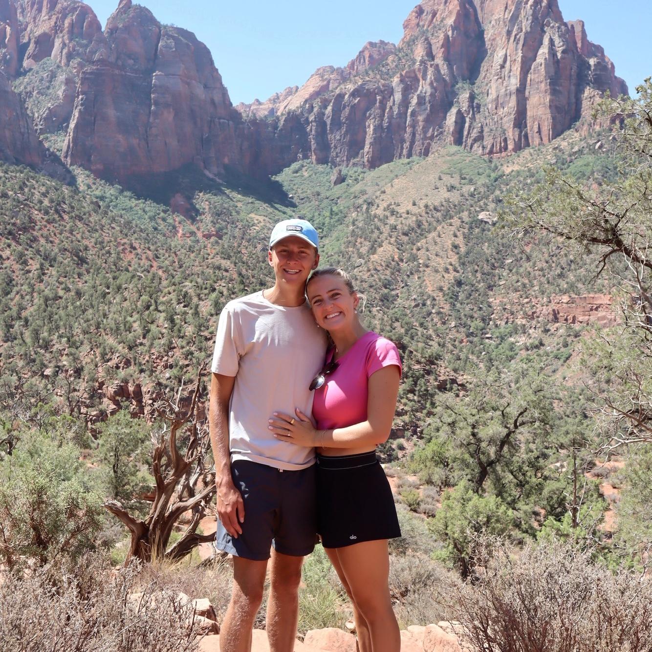 July 3, 2025 - our most recent adventure to Zion & Bryce, this time as fiancés !!!!