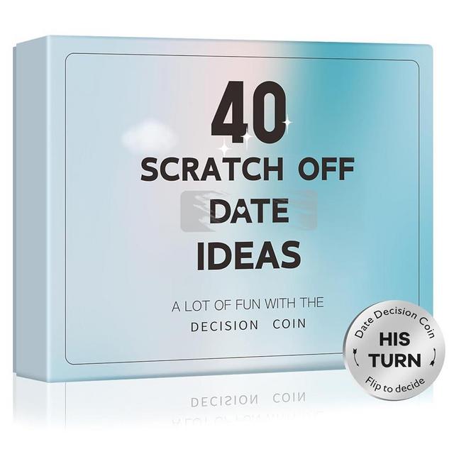 40 Scratch Off Date Ideas Gifts for Boyfriend Girlfriend, Bridal Shower Gifts, Couple Gift for Him Her, Anniversary Birthday Presents for Husband Wife, Couple Games for Engagement Wedding Christmas