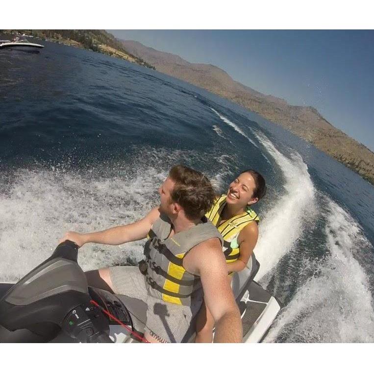 Our first time together in Lake Chelan for the 4th of July, 2015. We took a last minute road trip from the Bay Area to Washington. We drove for 16 hours straight so we could get there in time!