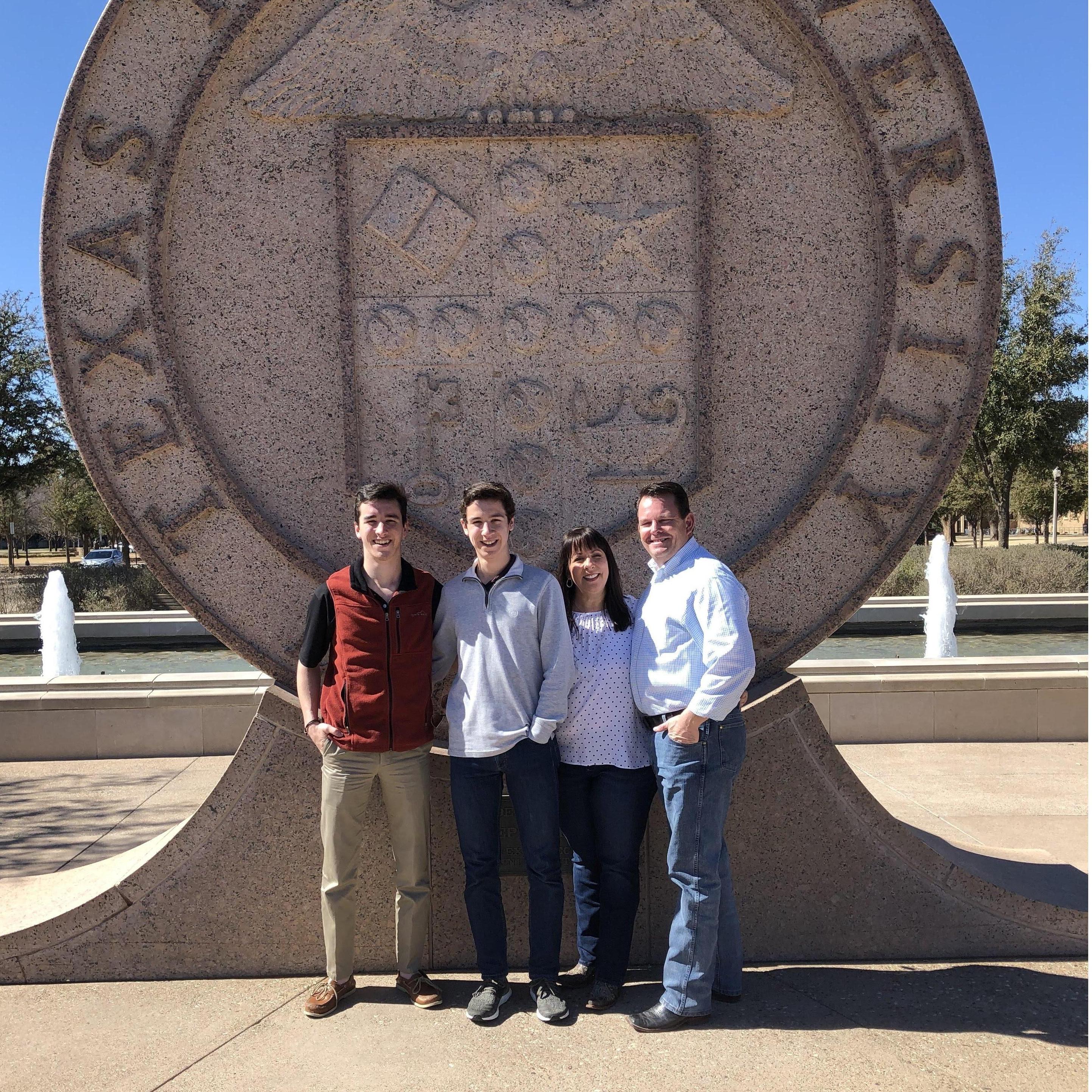 Texas Tech with Colin and Kendall!