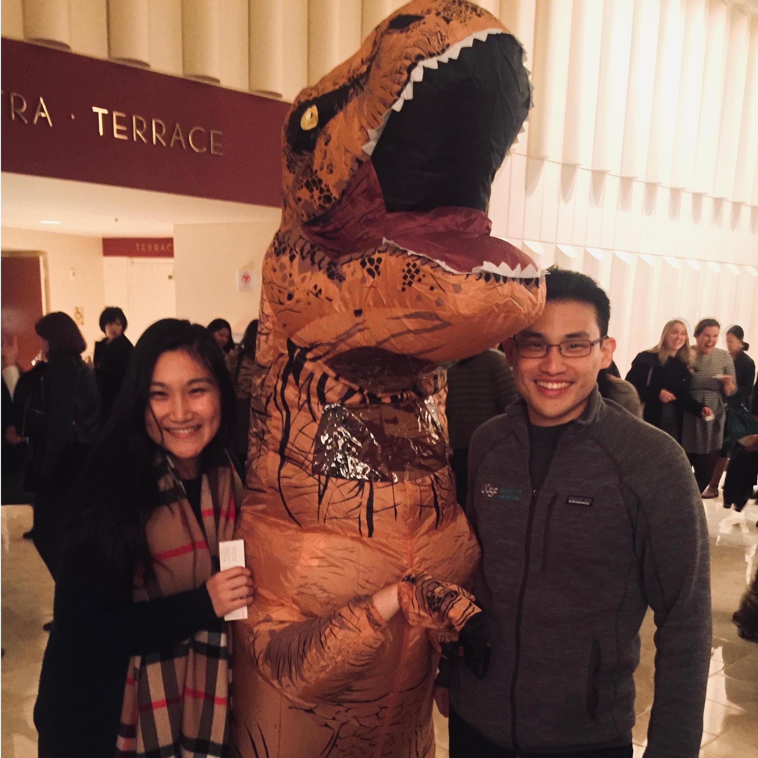 When we met the T-rex himself at Jurassic Park Live at the SF symphony!
- Nov 2018