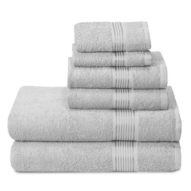  Elvana Home Ultra Soft 6 Pack Cotton Towel Set