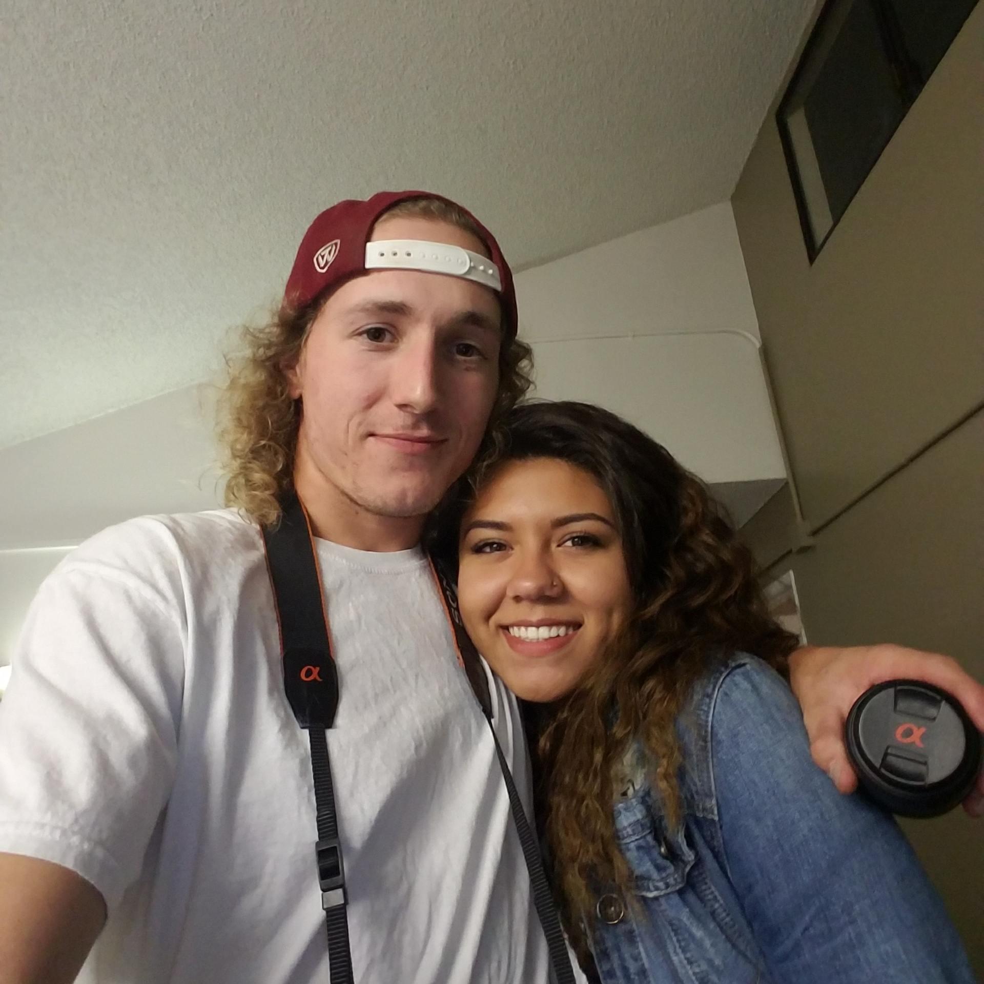 I was living at Pepperdine my freshman year and Travis would come visit me once or twice a week, this was the first time he came to Pepperdine to see me.