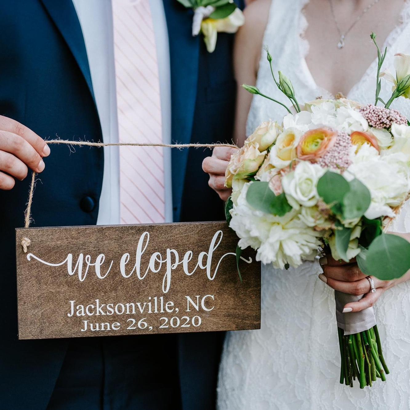 We eloped! 
6/26/2020