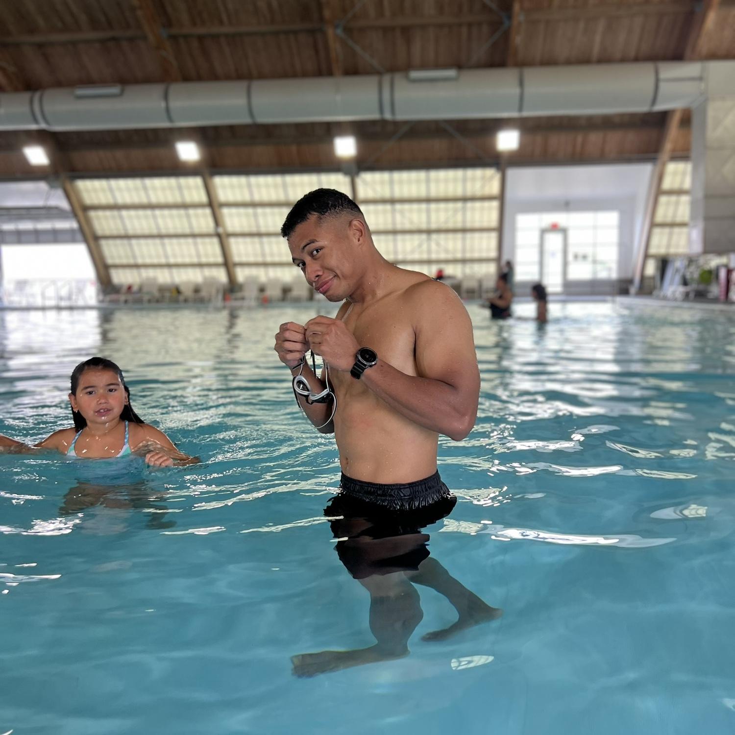 Kalysta’s favorite swimming buddy!