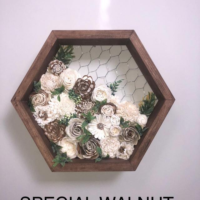 Living Wall Wood Flower Honeycomb Chicken...