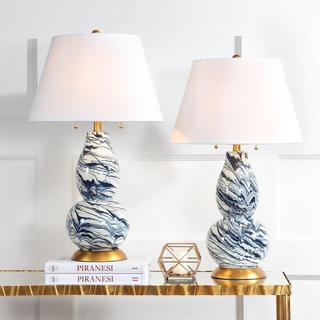 Color Swirls Table Lamp, Set of 2