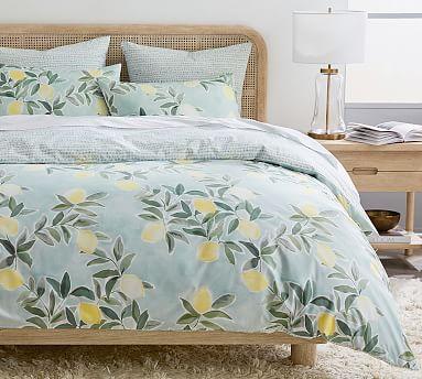 Rebecca Atwood Lemon Organic Percale Duvet Cover & Shams (King/Cal. King)