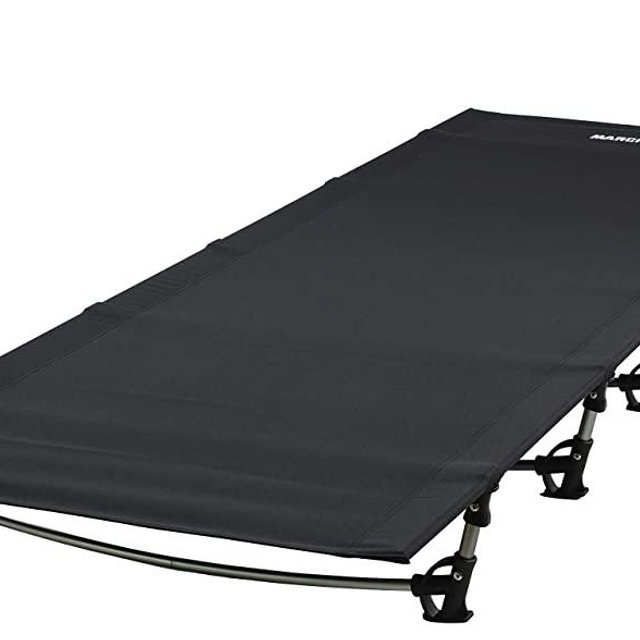 MARCHWAY Ultralight Folding Tent Camping Cot Bed, Portable Compact for Outdoor Travel, Base Camp, Hiking, Mountaineering, Lightweight Backpacking (Black)