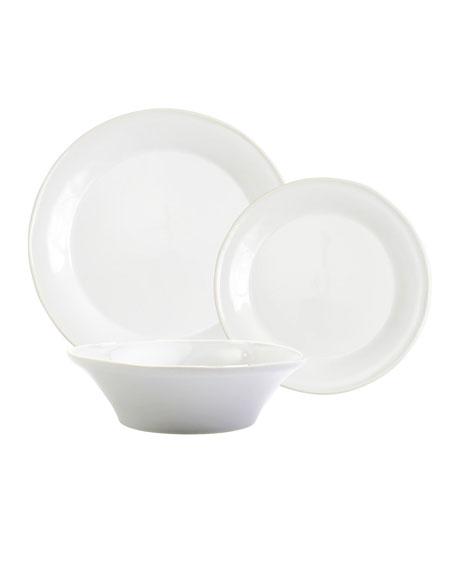 VietriChroma White 3-Piece Place Setting