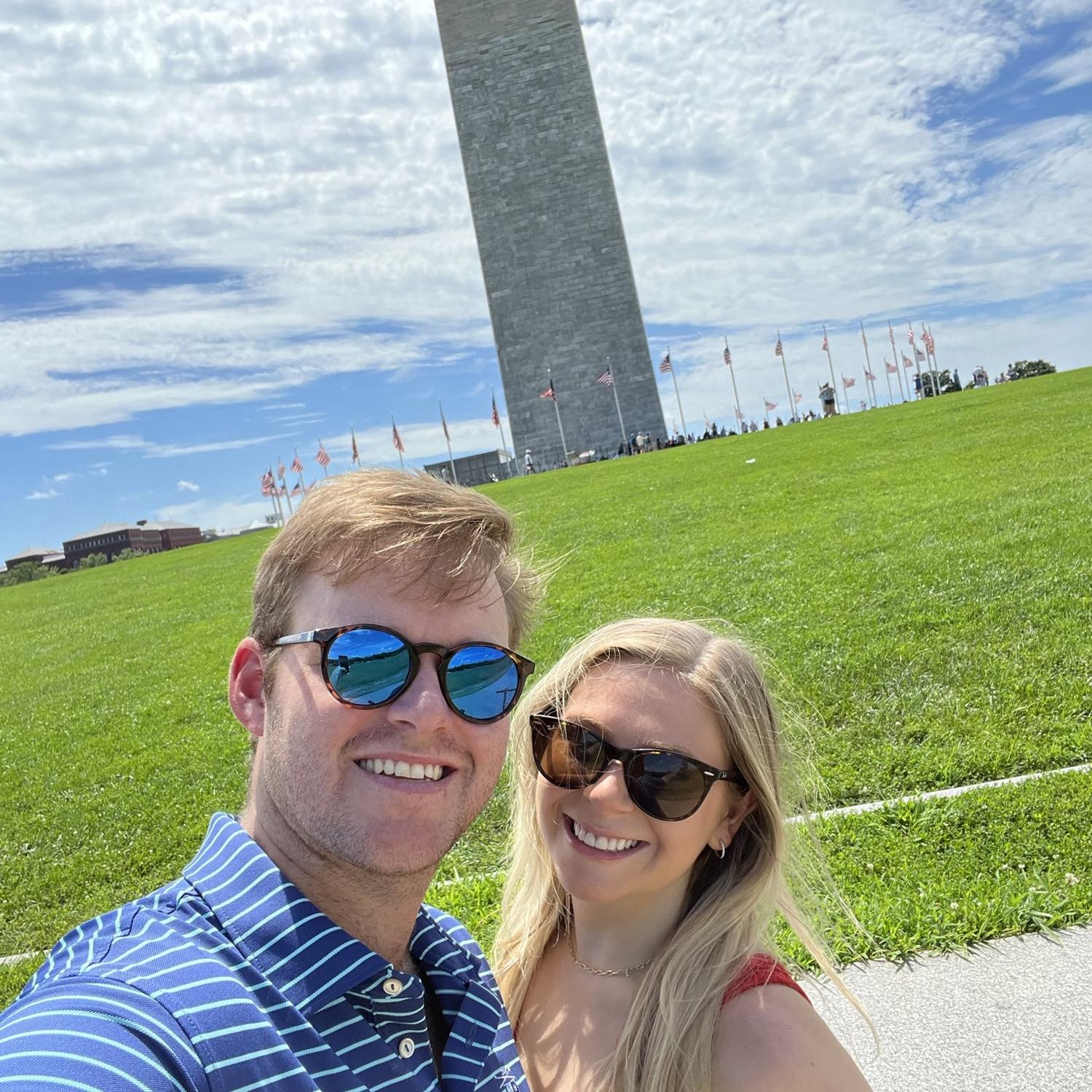 Keegan's first birthday together! I surprised him with a stay at the Waldorf Astoria DC, the next day we rode scooters around the monuments