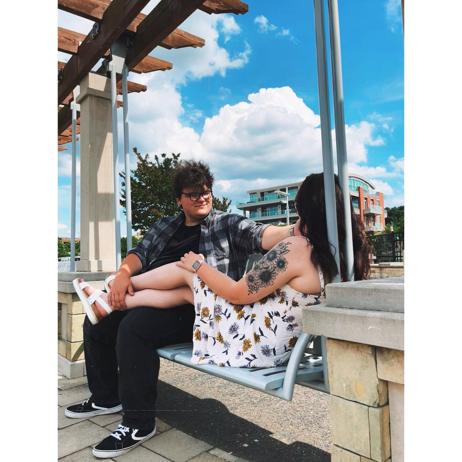 Smothers Park in Owensboro, Joshua kept "fake" proposing to Dakota the entire time