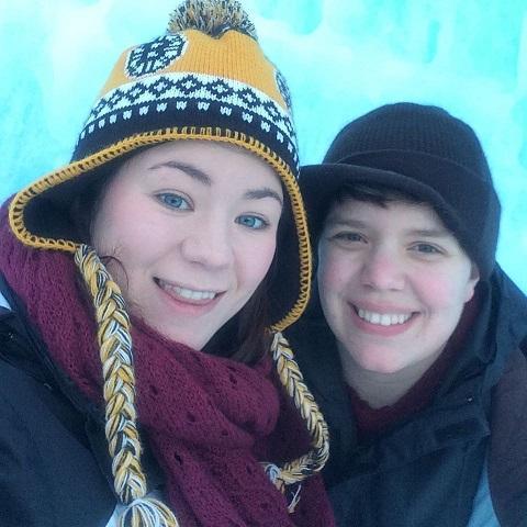 We've been on many adventures and dates together, the Ice Castles in New Hampshire was by far the coldest one.