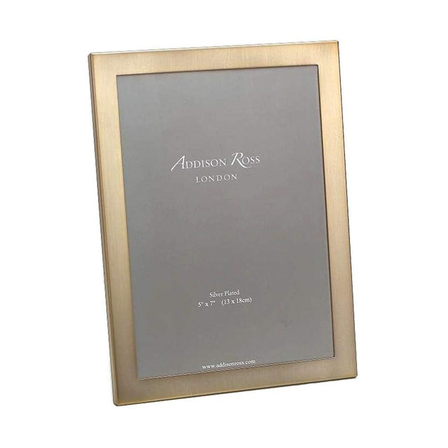 Addison Ross 5x7 Matte Gold Picture Frame with Squared Corners
