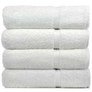 Chakir Turkish Linens - Luxury Hotel & Spa Bath Towel 100% Genuine Turkish Cotton, 27" x 54" ,Set of 4,White
